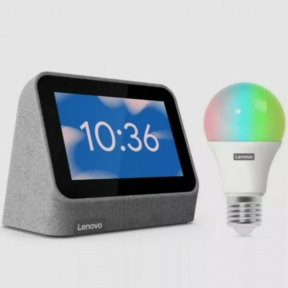 Lenovo Smart Clock2 with Smart Bulb NWT - Picture 10 of 10